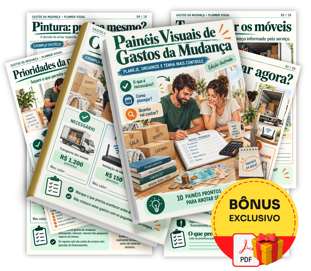 Painéis Visuais de Gastos da Mudança